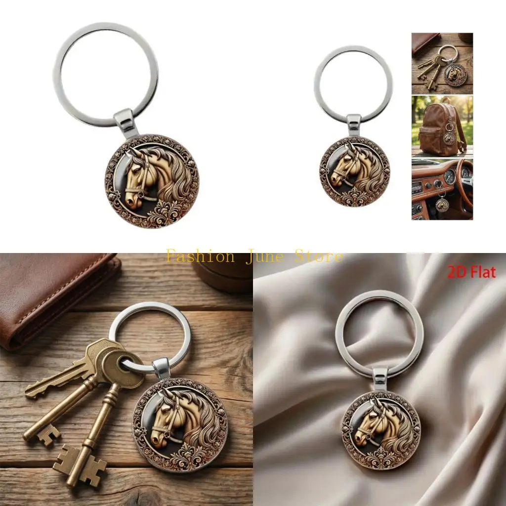 N5KA Functional Alloy Horse Head Keychain For Multiple Uses Including Gift Giving
N5KA Functional Alloy Horse Head Keychain For Multiple Uses Including Gift Giving