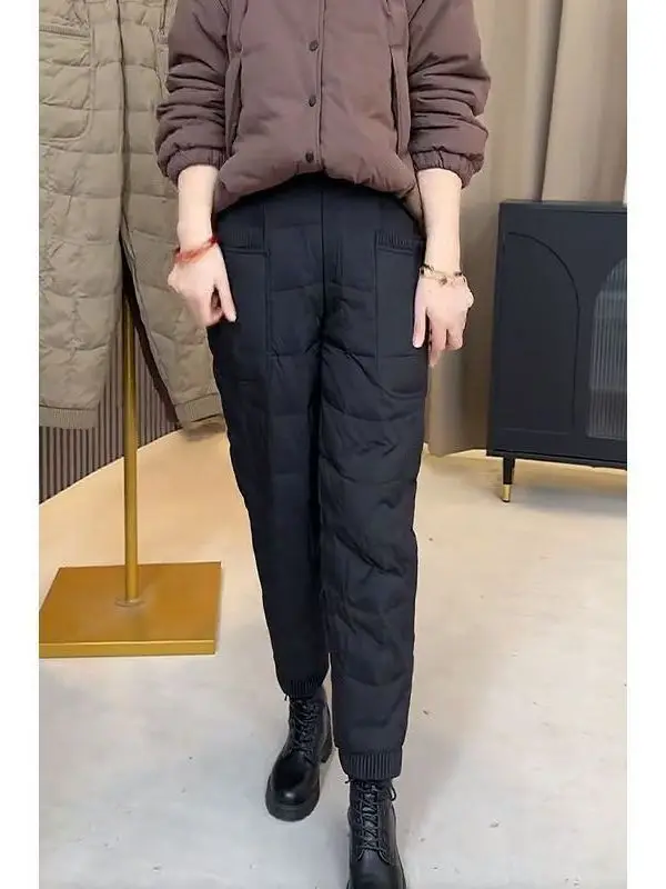 Женские пуховые хлопковые брюки с высокой талией Harlan Sle, теплая верхняя одежда, ветрозащитные повседневные брюки, осень-зима, Новое поступление
Женские пуховые хлопковые брюки с высокой талией Harlan Sle, теплая верхняя одежда, ветрозащитные повседневные брюки, осень-зима, Новое поступление