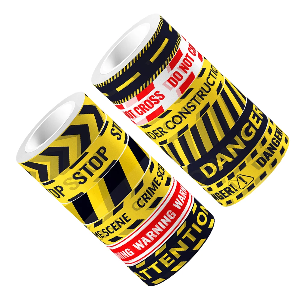 12 Rolls Transparent Tape Washi Warning Slogan Caution Line Scrapbooking DIY Craft Stickers Adhesive Decorative Handbook Photo
12 Rolls Transparent Tape Washi Warning Slogan Caution Line Scrapbooking DIY Craft Stickers Adhesive Decorative Handbook Photo