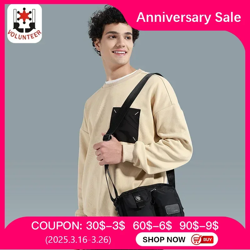 Volunteer Men's Shoulder Bag Casual Messenger Oxford Cloth Phone Bags Men Lightweight Commuter Canvas Bag Crossbody Man 1825-01
Volunteer Men's Shoulder Bag Casual Messenger Oxford Cloth Phone Bags Men Lightweight Commuter Canvas Bag Crossbody Man 1825-01