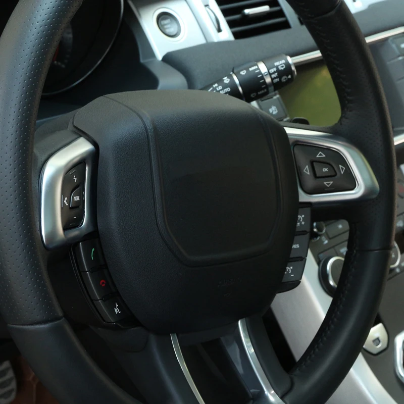 For Land Rover Range Rover Evoque 2012-2018 steering wheel button frame decoration sticker interior modification accessories
For Land Rover Range Rover Evoque 2012-2018 steering wheel button frame decoration sticker interior modification accessories