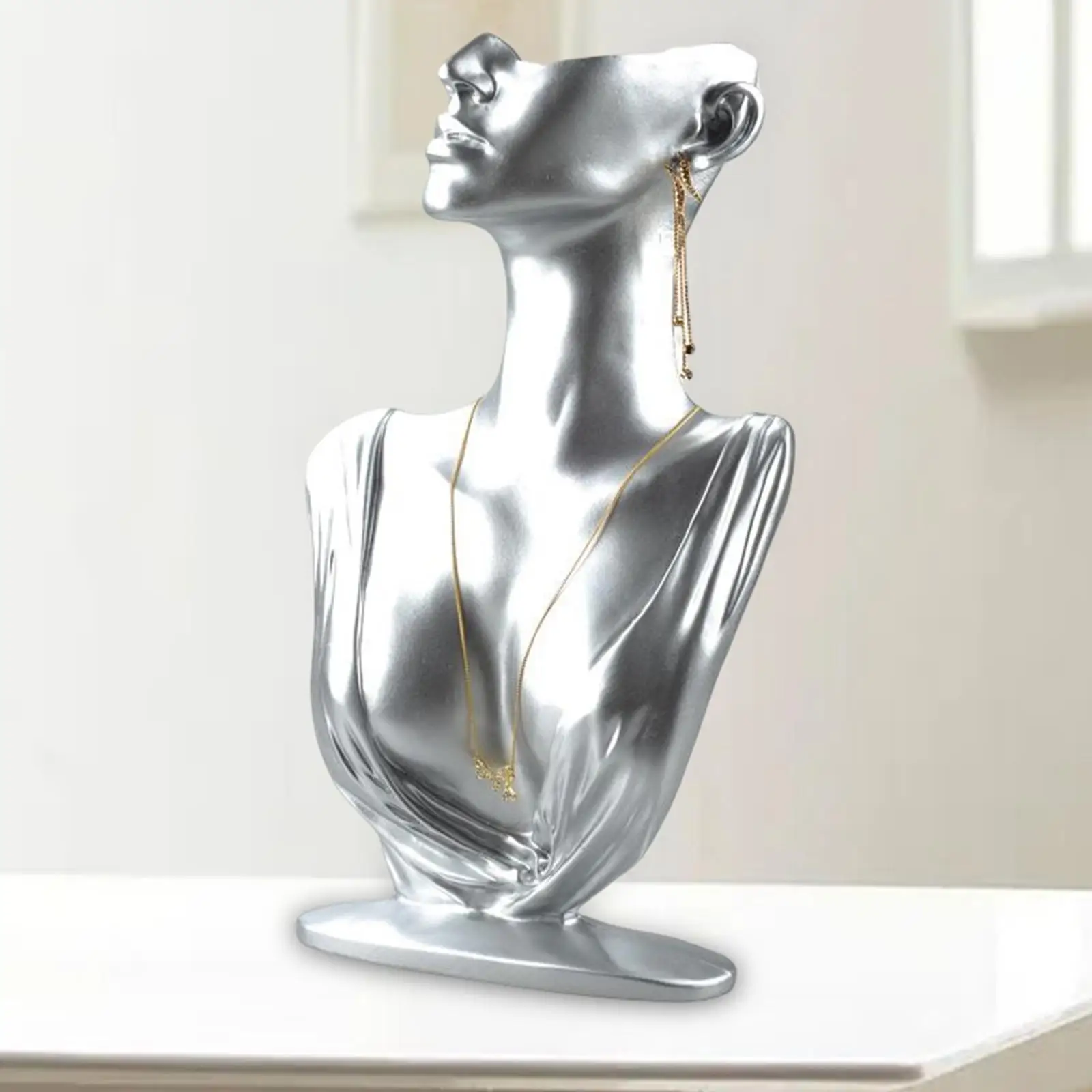 Resin Necklace Earring Display Mannequin for Women Stable Easy Use White , Stye 9
Resin Necklace Earring Display Mannequin for Women Stable Easy Use White , Stye 9