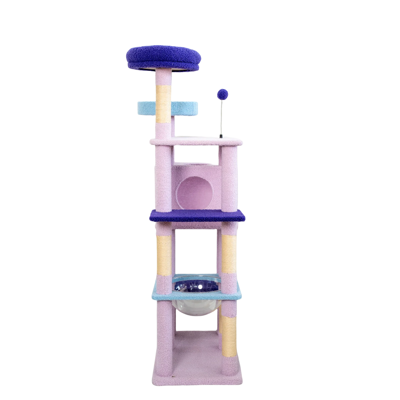 Modern Luxury Purple Cat Tree Large Cat Relaxing Climbing Tower with Sisal Scratching Post Classic Cat Condo Furniture
Modern Luxury Purple Cat Tree Large Cat Relaxing Climbing Tower with Sisal Scratching Post Classic Cat Condo Furniture