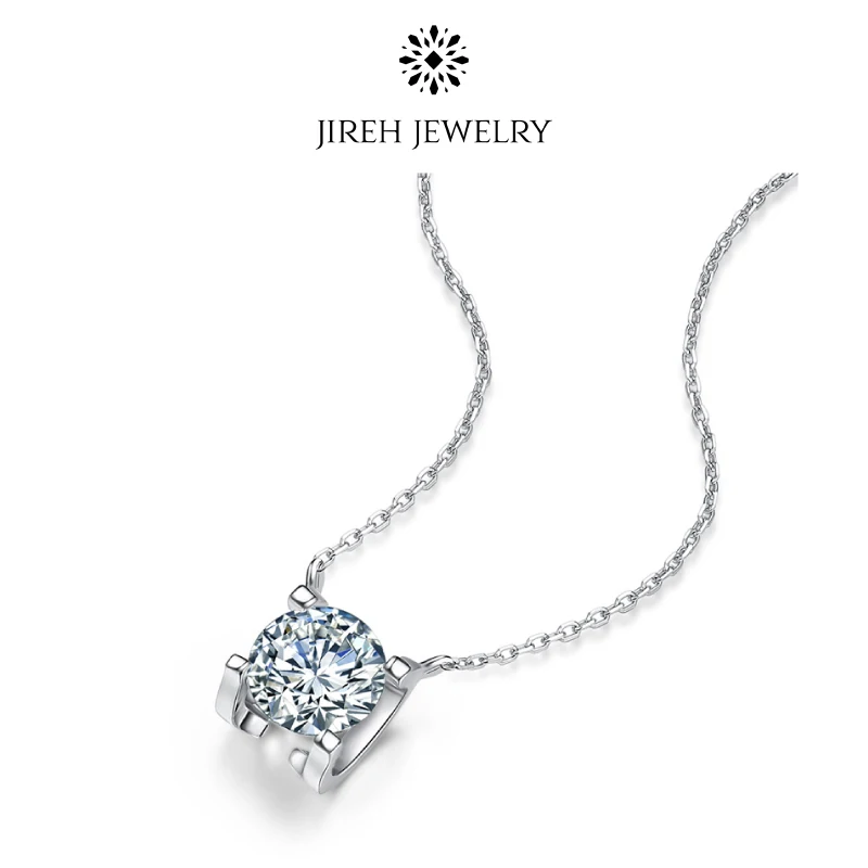 925 Sterling Silver Diamond Necklace VVS1 D Color Moissanite Pendant Necklace Wedding Jewelry for Women Girls Gift
925 Sterling Silver Diamond Necklace VVS1 D Color Moissanite Pendant Necklace Wedding Jewelry for Women Girls Gift