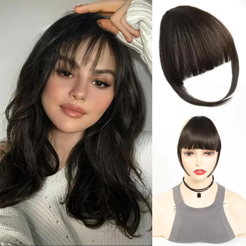 Clip In Bangs with Side Temples Light Brown Natural Invisible Synthetic Fringe Hairpiece for Women Daily Party Wear
Clip In Bangs with Side Temples Light Brown Natural Invisible Synthetic Fringe Hairpiece for Women Daily Party Wear