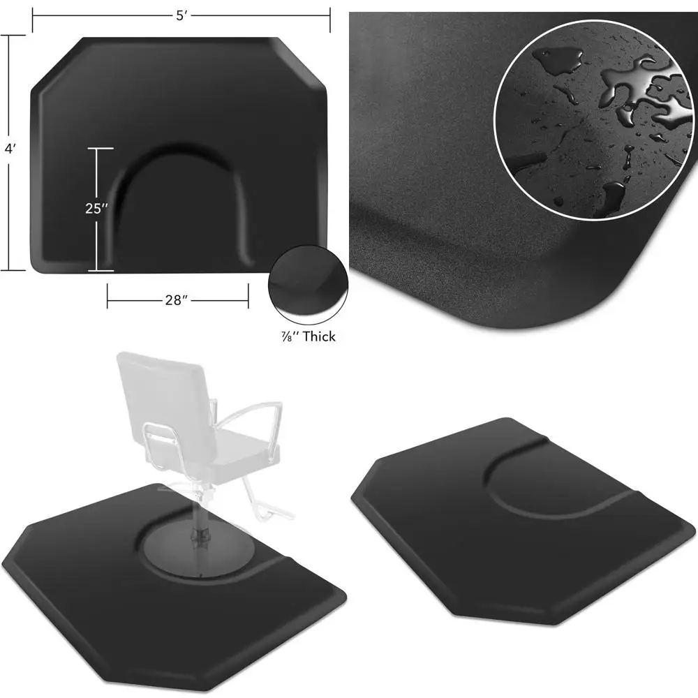Hexagonal Anti-Fatigue Mat - 1 Inch Thick, Black for Barber Chairs
Hexagonal Anti-Fatigue Mat - 1 Inch Thick, Black for Barber Chairs