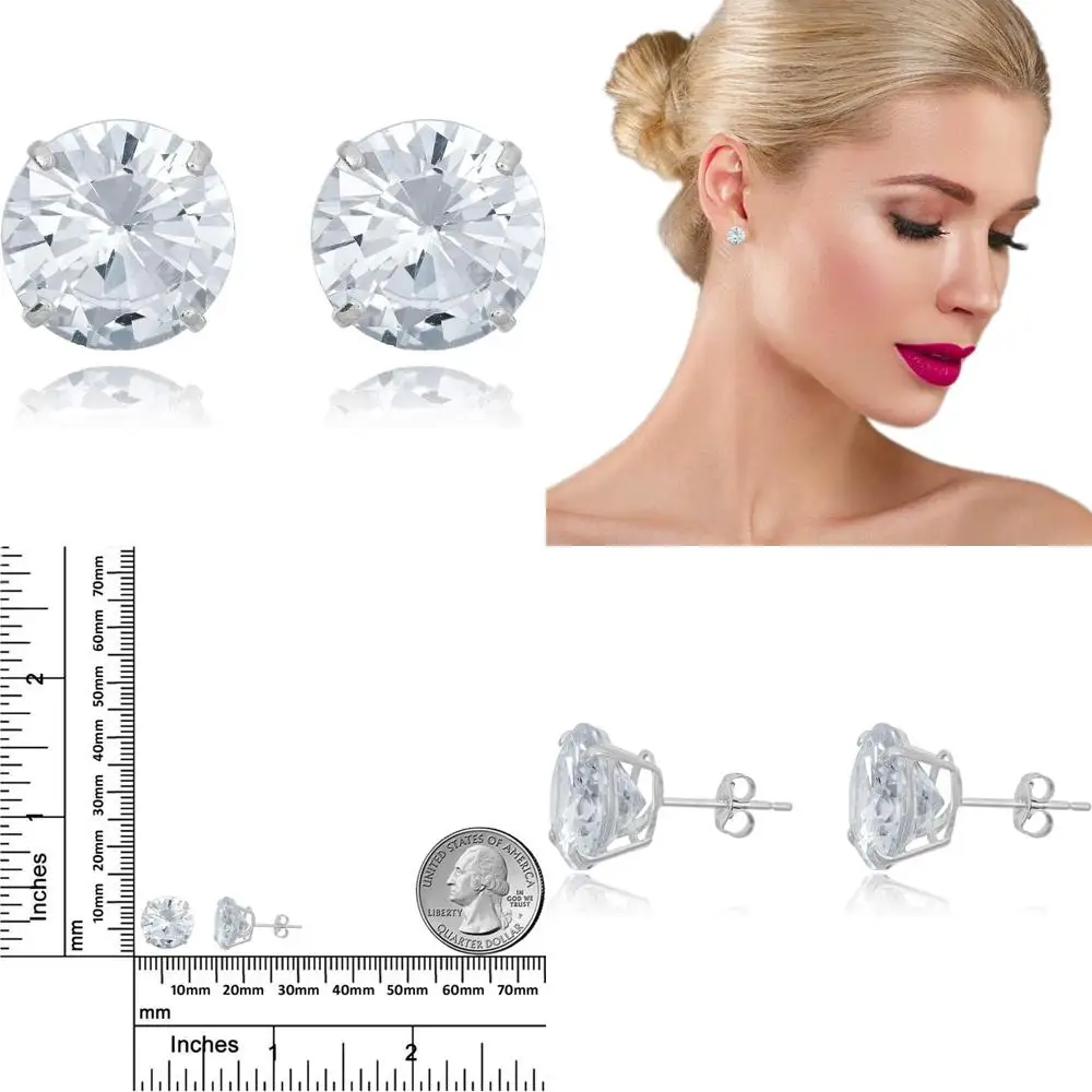 Круглые серьги-гвоздики с цирконием из 10-каратного золота — серьги с имитацией бриллианта из желтого или белого золота для женщин
Круглые серьги-гвоздики с цирконием из 10-каратного золота — серьги с имитацией бриллианта из желтого или белого золота для женщин