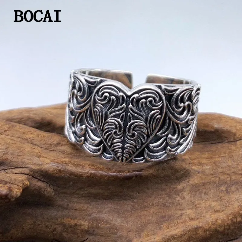 Новинка, модное персонализированное кольцо BOCAI из стерлингового серебра S925 пробы в стиле ретро, с элементами вечной лозы, травой, Любовное мужское и женское кольцо
Новинка, модное персонализированное кольцо BOCAI из стерлингового серебра S925 пробы в стиле ретро, с элементами вечной лозы, травой, Любовное мужское и женское кольцо