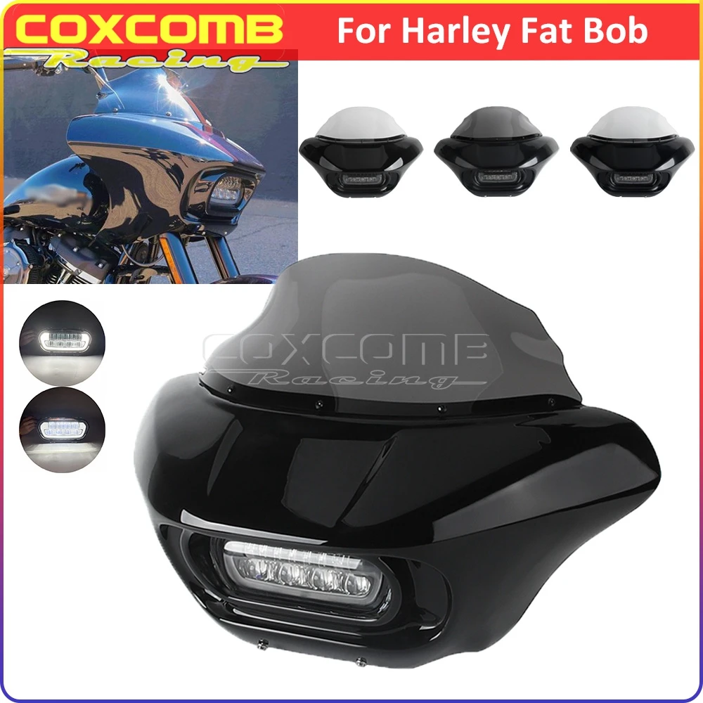 Обтекатель фар мотоцикла для Harley Softail M8 Fat Bob 114 FXFBS FXFB, передняя маска с крылом летучей мыши, защитная маска со светодиодной фарой
Обтекатель фар мотоцикла для Harley Softail M8 Fat Bob 114 FXFBS FXFB, передняя маска с крылом летучей мыши, защитная маска со светодиодной фарой