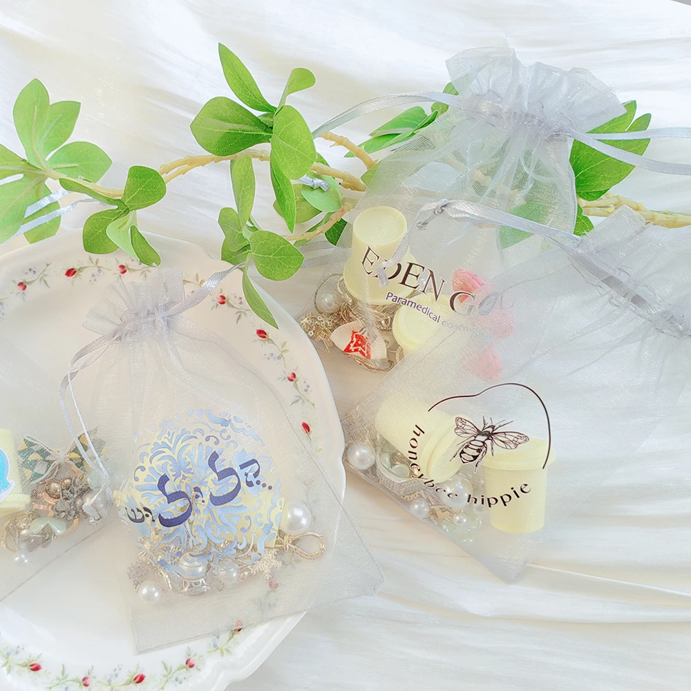Custom Logo Bags 100pcs Organza Bulk Personalized Pouches for Branding Elegant Sheer Mesh Jewelry Packaging Drawstring Tulle
Custom Logo Bags 100pcs Organza Bulk Personalized Pouches for Branding Elegant Sheer Mesh Jewelry Packaging Drawstring Tulle
