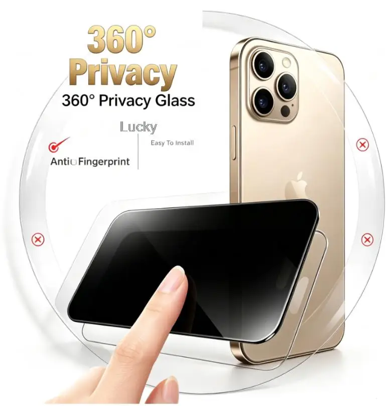 1-2PCS Thick Full Glue 360 Full Coverage Privacy Glass For iPhone 17 Pro Max 17 Pro 17 Air, Case Friendly Daily Screen Protector
1-2PCS Thick Full Glue 360 Full Coverage Privacy Glass For iPhone 17 Pro Max 17 Pro 17 Air, Case Friendly Daily Screen Protector