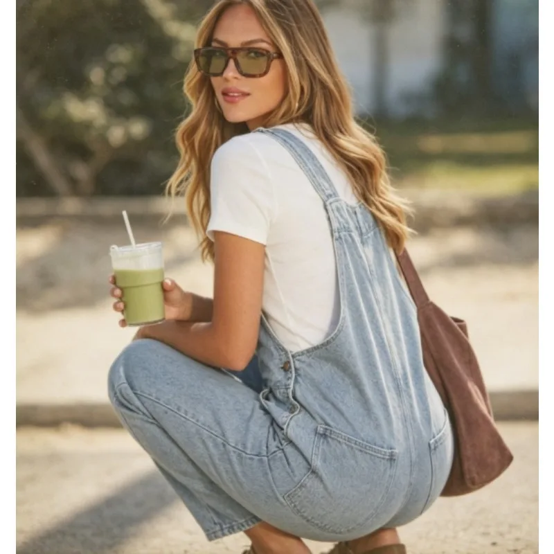 Summer Autumn Denim Jumpsuit Loose Cut Wide Leg Overall for Women Street Style Direct Sale
Summer Autumn Denim Jumpsuit Loose Cut Wide Leg Overall for Women Street Style Direct Sale
