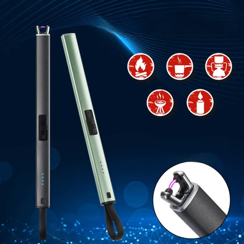 Электрическая зажигалка с зарядным крючком, дуговая ветрозащитная беспламенная USB-зажигалка с предохранительным замком для свечей, барбекю, кемпинга, дымовые аксессуары
Электрическая зажигалка с зарядным крючком, дуговая ветрозащитная беспламенная USB-зажигалка с предохранительным замком для свечей, барбекю, кемпинга, дымовые аксессуары