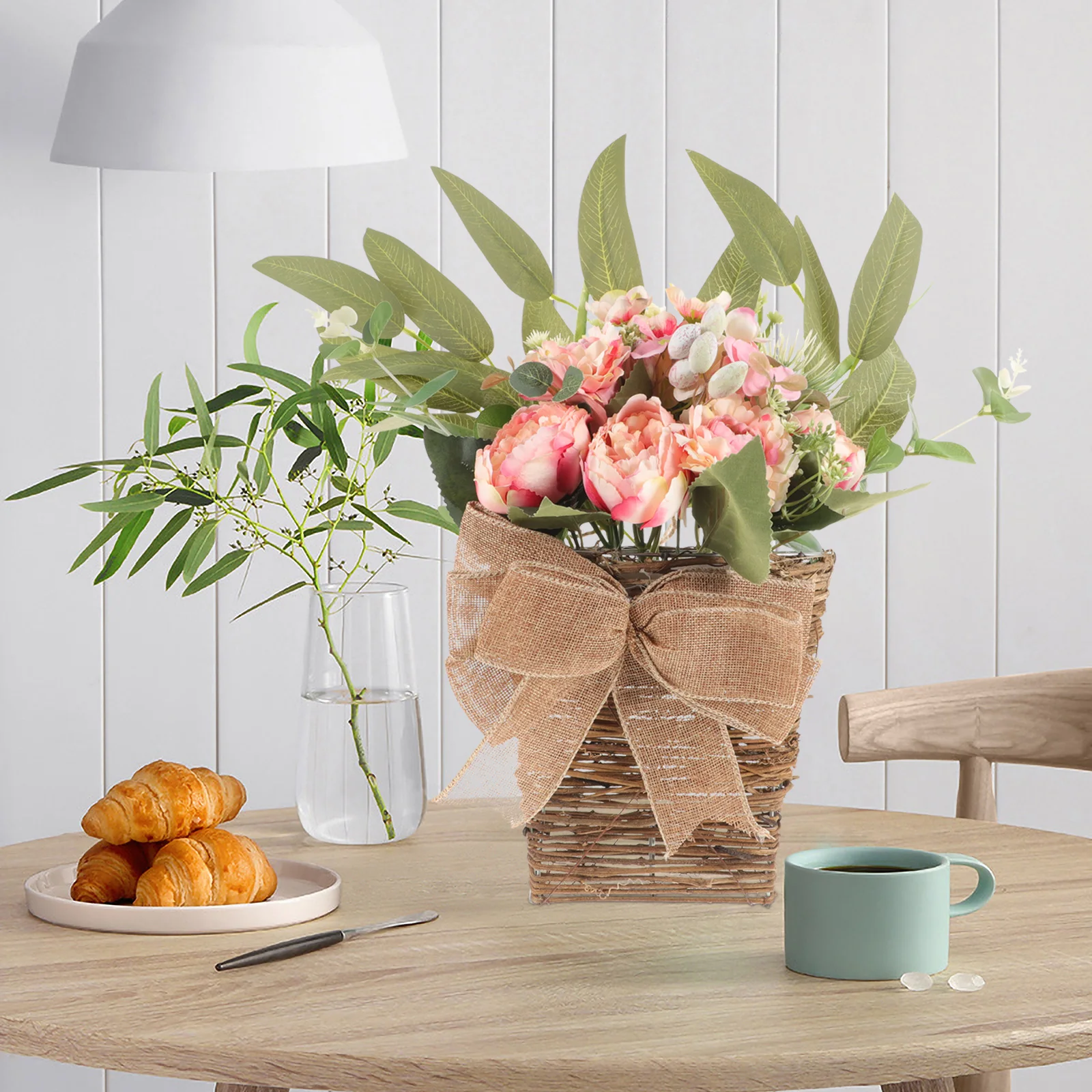 Artificial Flower Wreath Peonies Simulation Door Basket Flowers Fake Hanging Planter
Artificial Flower Wreath Peonies Simulation Door Basket Flowers Fake Hanging Planter