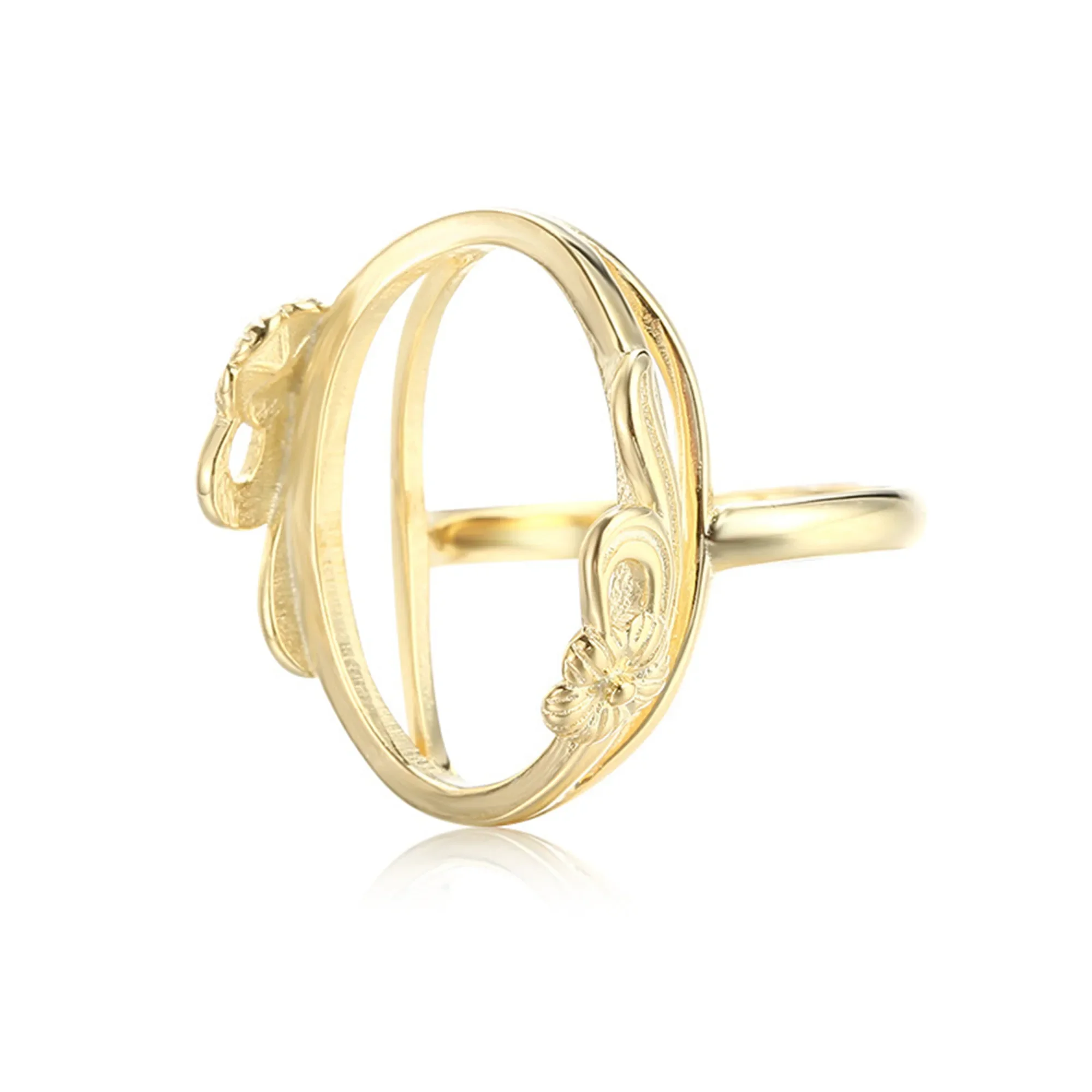 Ring Setting for 18x23mm Oval Cabochons Gold Plated 925 Silver Ring Base Adjustable Ring Component
Ring Setting for 18x23mm Oval Cabochons Gold Plated 925 Silver Ring Base Adjustable Ring Component