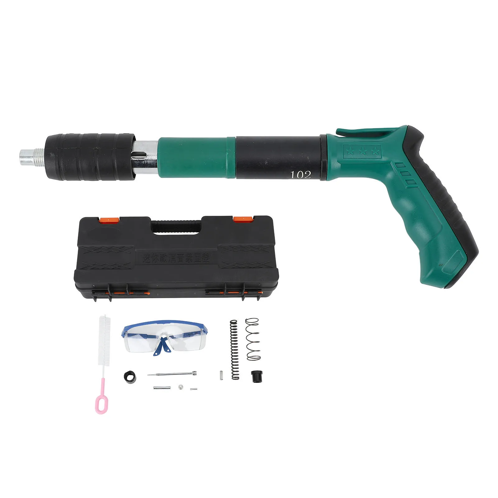 Nail Shooting Nailer Tool Manual ABS Stainless Steel Iron Nail Wall Fastening Tool with Safety Goggles for Home Decoration
Nail Shooting Nailer Tool Manual ABS Stainless Steel Iron Nail Wall Fastening Tool with Safety Goggles for Home Decoration
