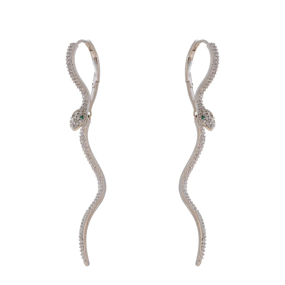 Mchic New in Earrings Wedding Luxury Designer Choice Jewelry Women's Beautiful Evil Serpentine Shaped Zirconia Gift
Mchic New in Earrings Wedding Luxury Designer Choice Jewelry Women's Beautiful Evil Serpentine Shaped Zirconia Gift