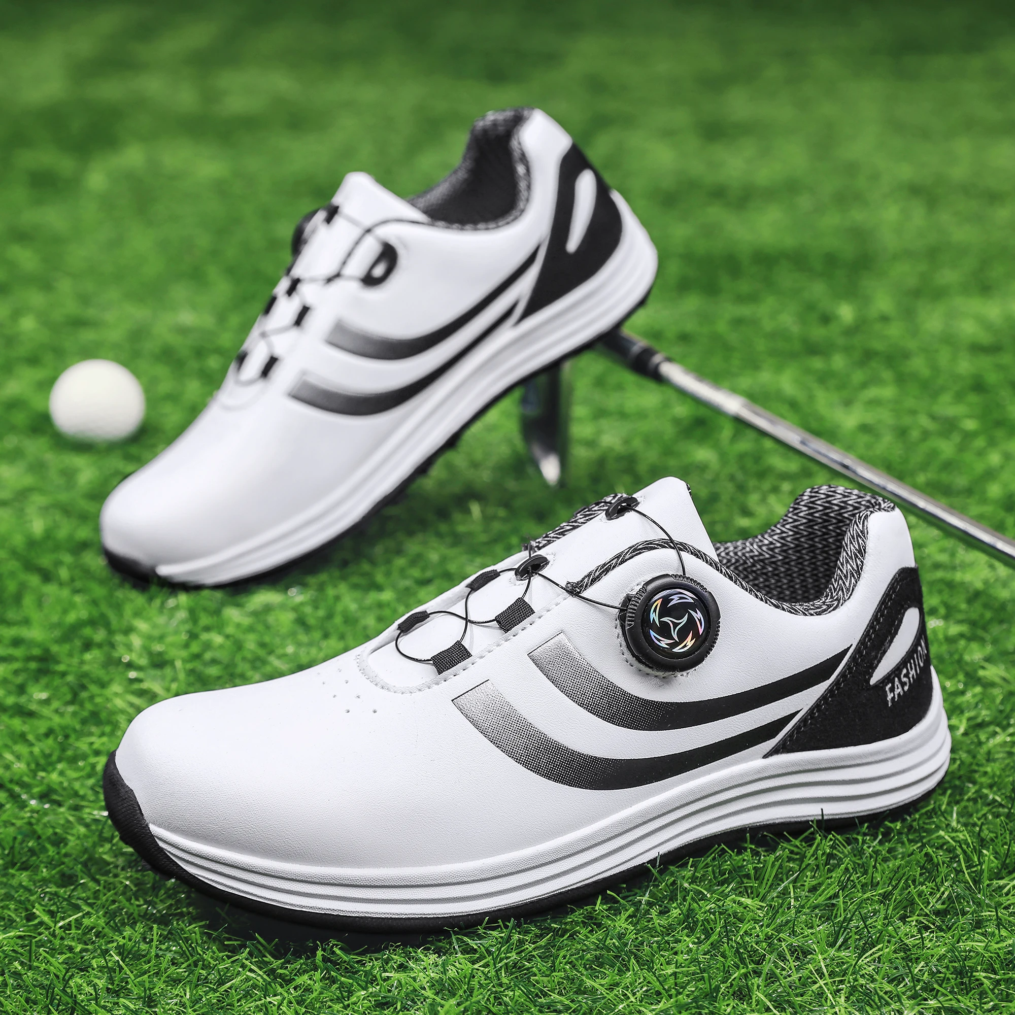 Golf shoes For Men, Fashionable and Casual, Suitable for Outdoor use, Breathable and Comfortable, With anti-slip soles in White
Golf shoes For Men, Fashionable and Casual, Suitable for Outdoor use, Breathable and Comfortable, With anti-slip soles in White