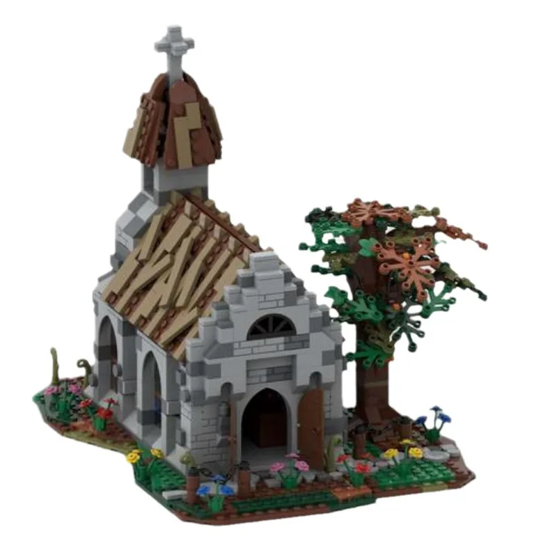 MOC medieval castle village church creative building block toy street scene set children's birthday educational gift
MOC medieval castle village church creative building block toy street scene set children's birthday educational gift