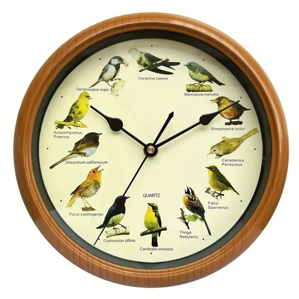 Decorative 13 Inch Wall Clock with British European Bird Songs and Customizable Sound Settings for Quiet Hours
Decorative 13 Inch Wall Clock with British European Bird Songs and Customizable Sound Settings for Quiet Hours