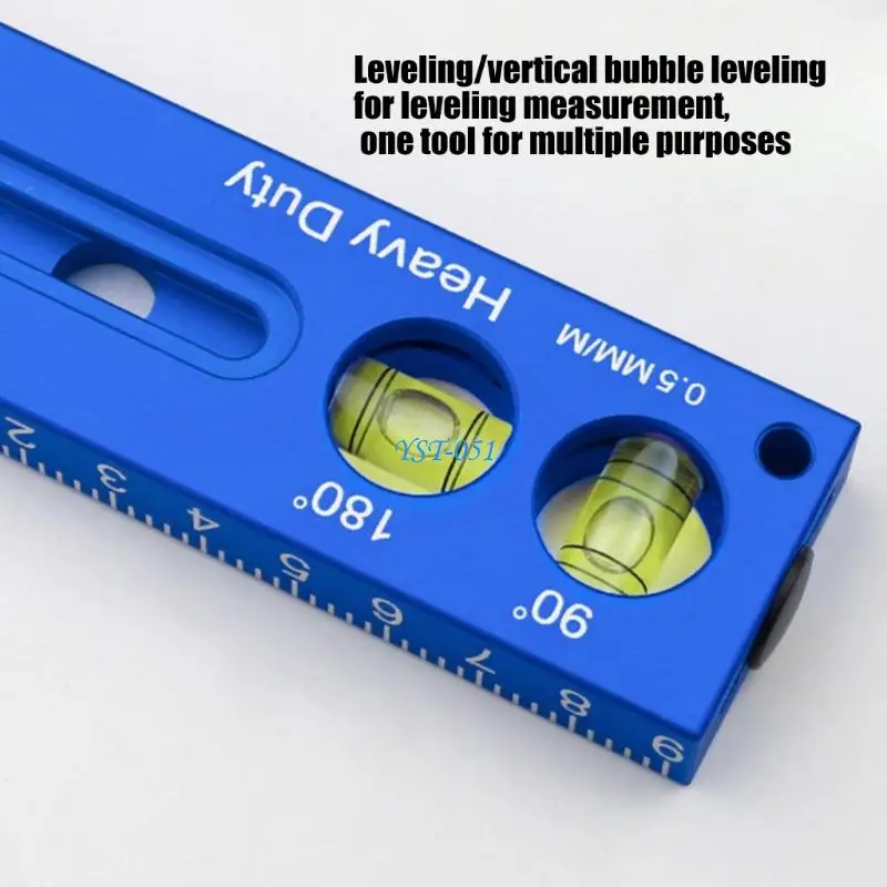 E15A Double Scale Depth Measuring Ruler with Bubble Level High Accuracy for Accurate Woodworking & Construction Measurements
E15A Double Scale Depth Measuring Ruler with Bubble Level High Accuracy for Accurate Woodworking & Construction Measurements