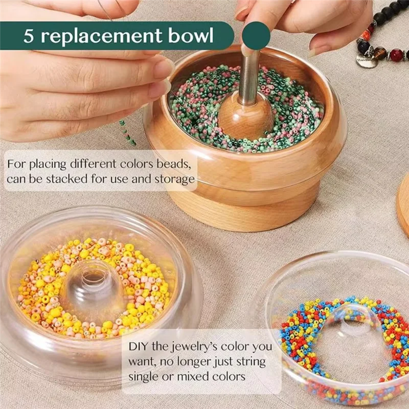 SHGO-Bead Spinner For Jewelry Making, Effortless Rotating Bead Spinner Kit With Trays, For Making Seed Clay Beads Bracelets
SHGO-Bead Spinner For Jewelry Making, Effortless Rotating Bead Spinner Kit With Trays, For Making Seed Clay Beads Bracelets