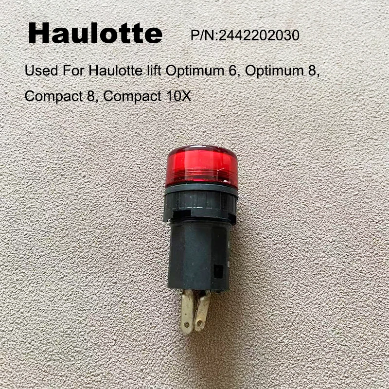 2442202030 HA-2442202030 Indicator light Used for Haulotte lift Optimum 6, Optimum 8, Compact 8, Compact 10X
2442202030 HA-2442202030 Indicator light Used for Haulotte lift Optimum 6, Optimum 8, Compact 8, Compact 10X