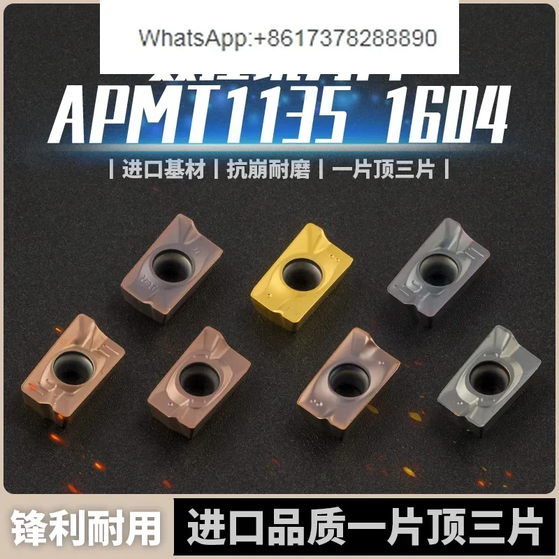 10pcs Milling Inserts APMT1604 Carbide numerical control Inserts 1135 Milling Machine Head R0.8 Grain
10pcs Milling Inserts APMT1604 Carbide numerical control Inserts 1135 Milling Machine Head R0.8 Grain