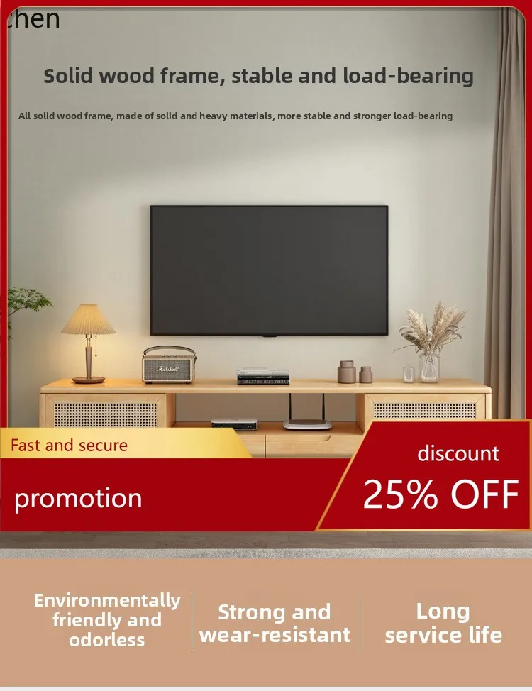 ZML Solid Wood TV Cabinet and Coffee Table Set Simple Modern Small Apartment Living Room Floor
ZML Solid Wood TV Cabinet and Coffee Table Set Simple Modern Small Apartment Living Room Floor