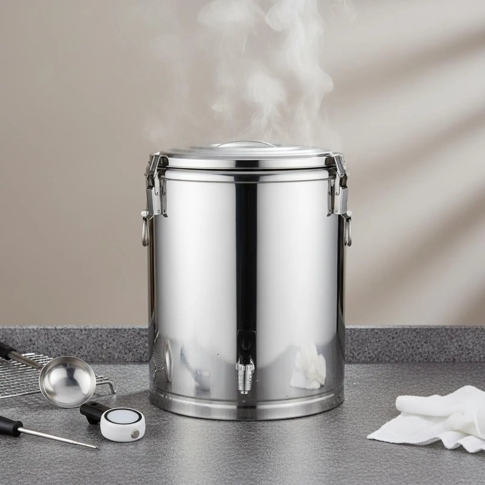 Stainless Steel Insulated Barrel Three-Tier Insulation Thermal Soup Container with Spigot Insulated Beverage Dispenser
Stainless Steel Insulated Barrel Three-Tier Insulation Thermal Soup Container with Spigot Insulated Beverage Dispenser