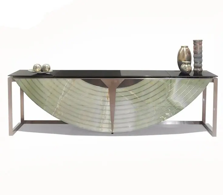 Stainless Steel Side Table Modern Design Console Tables High Quality High End Design For Villa Or Hotel
Stainless Steel Side Table Modern Design Console Tables High Quality High End Design For Villa Or Hotel