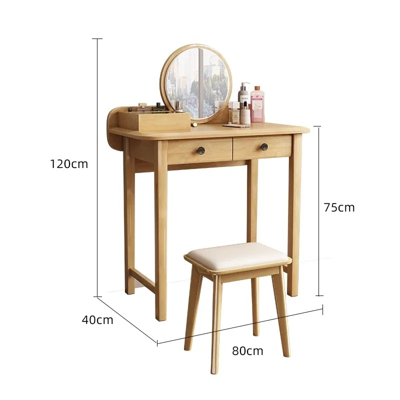 ZHB solid wood makeup table size apartment storage integrated bedroom with mirror solid wood dresser bedroom
ZHB solid wood makeup table size apartment storage integrated bedroom with mirror solid wood dresser bedroom