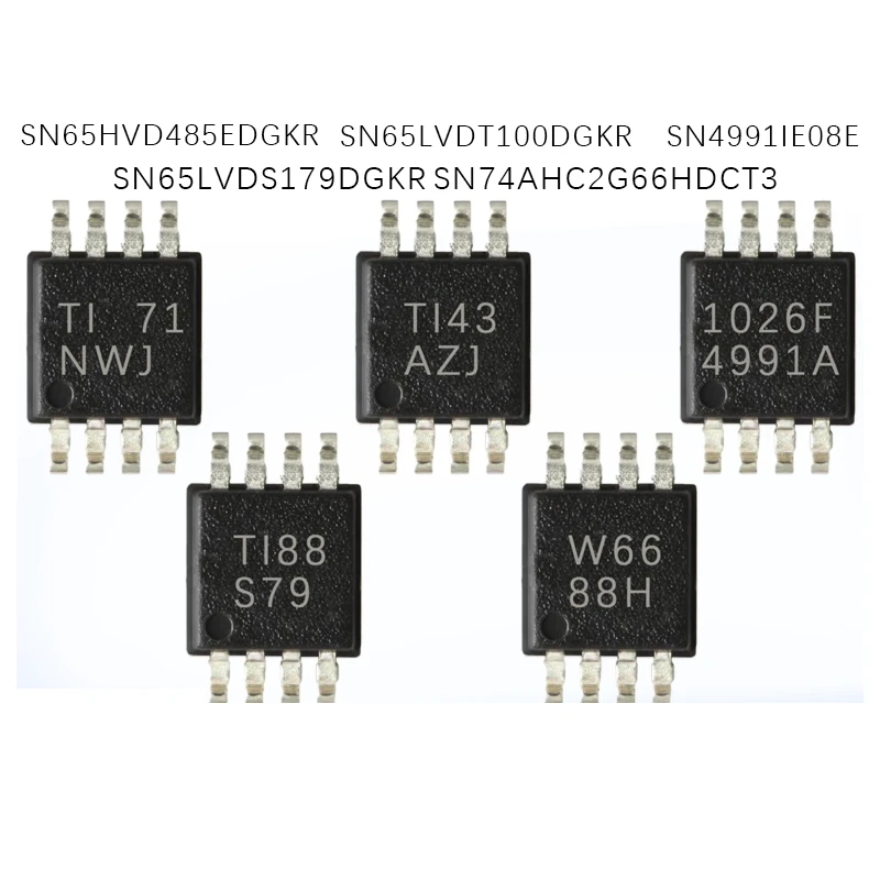 1PCS SN65HVD485EDGKR SN65LVDT100DGKR SN74AHC2G66HDCT3 SN4991IE08E SN65LVDS179DGKR
1PCS SN65HVD485EDGKR SN65LVDT100DGKR SN74AHC2G66HDCT3 SN4991IE08E SN65LVDS179DGKR