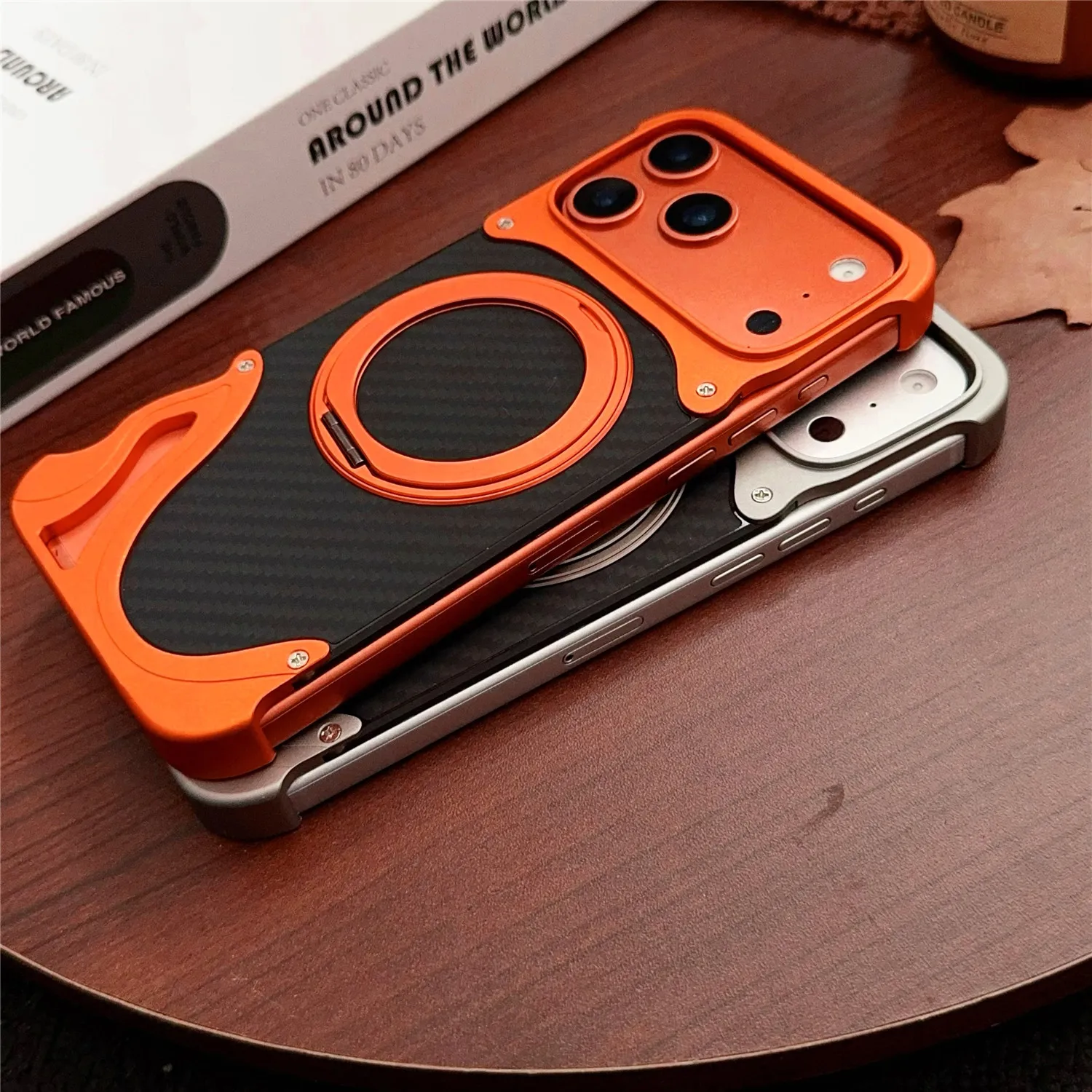 Aluminum Case for iPhone 17 Pro 16 15 14 ProMax Metal Shockproof Stand Magnetic Metal Rotation Ring Aramid Fiber Anti-fall Cover
Aluminum Case for iPhone 17 Pro 16 15 14 ProMax Metal Shockproof Stand Magnetic Metal Rotation Ring Aramid Fiber Anti-fall Cover