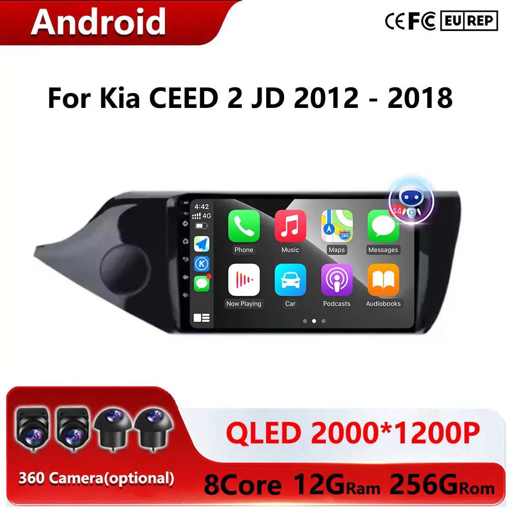 GPS Navi Bluetooth DSP Stereo QLED Screen Android Auto Carplay For Kia CEED 2 JD 2012 - 2018 Car Radio Stereo Multimidia Player
GPS Navi Bluetooth DSP Stereo QLED Screen Android Auto Carplay For Kia CEED 2 JD 2012 - 2018 Car Radio Stereo Multimidia Player