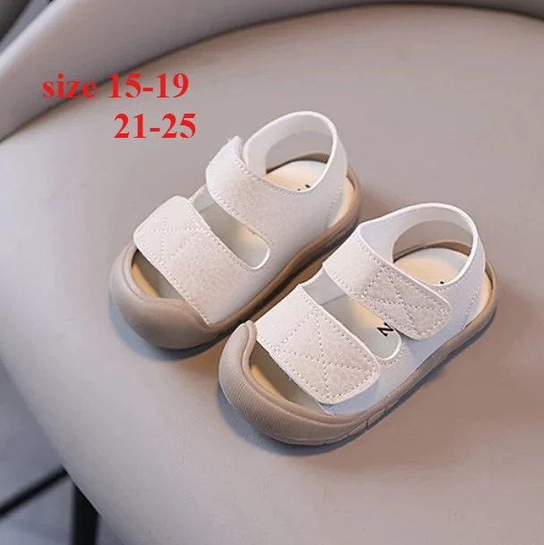 Solid Color Summer Sandals for Toddlers, Soft Non-Slip Sole Beach Shoes for Baby Boys and Girls
Solid Color Summer Sandals for Toddlers, Soft Non-Slip Sole Beach Shoes for Baby Boys and Girls