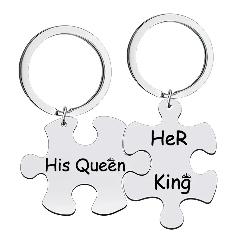 Custom Stainless Steel Couple Puzzle Keychain Matching Splicing Key Ring Lover Gift
Custom Stainless Steel Couple Puzzle Keychain Matching Splicing Key Ring Lover Gift