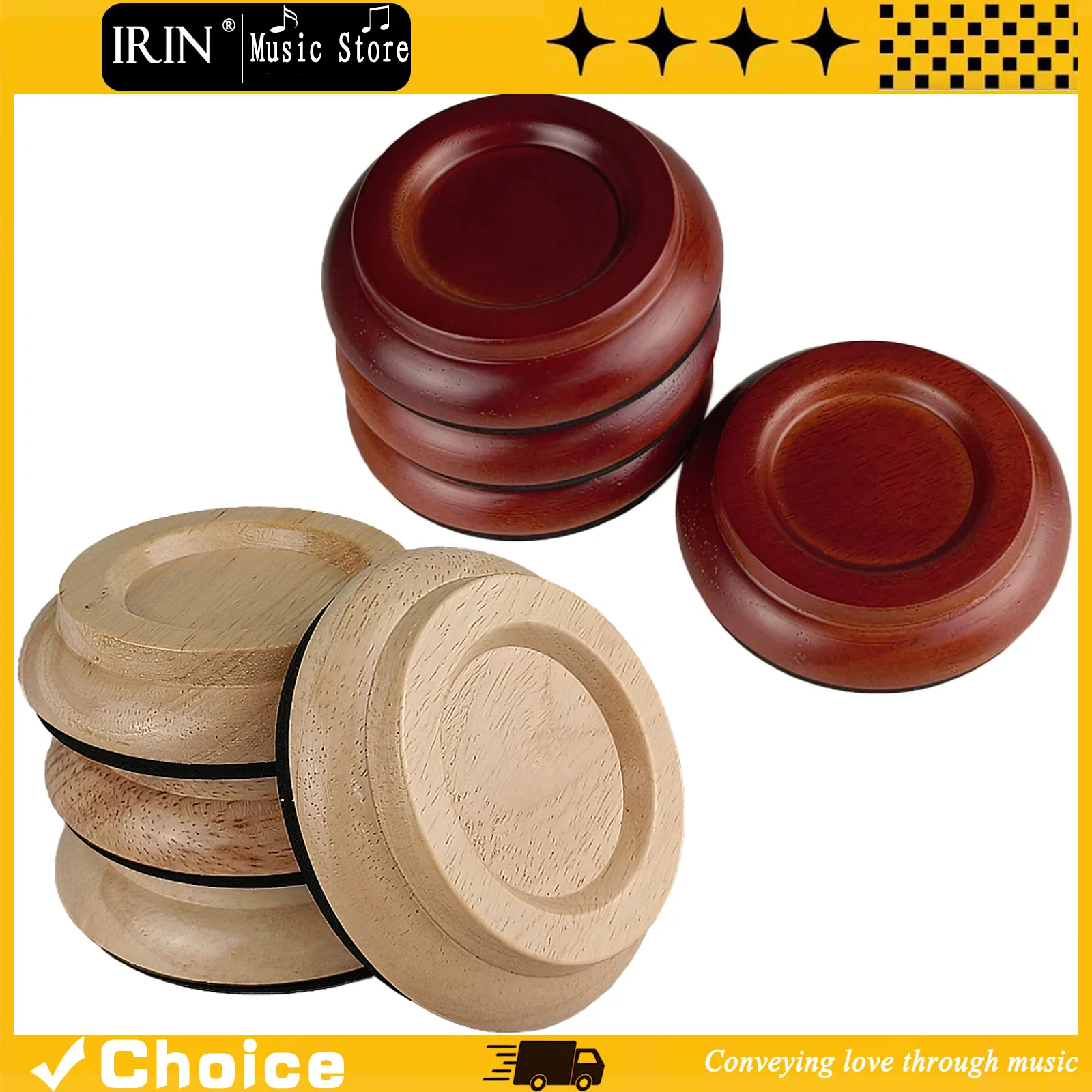 Solid Wood Vertical Piano Non-slip Mats Foot Caster Cups Soundproof Shockproof and Moistureproof with EVA Mat Wood / Brown
Solid Wood Vertical Piano Non-slip Mats Foot Caster Cups Soundproof Shockproof and Moistureproof with EVA Mat Wood / Brown
