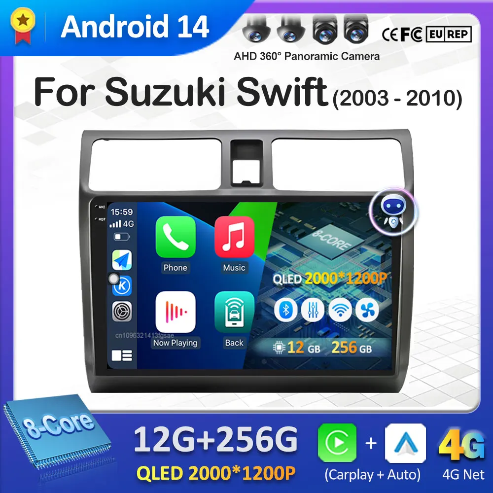 Для Suzuki Swift 2003 2004 2005 2006-2010 Android интеллектуальная система беспроводной Carplay DSP стерео авторадио автоинструменты No 2 din
Для Suzuki Swift 2003 2004 2005 2006-2010 Android интеллектуальная система беспроводной Carplay DSP стерео авторадио автоинструменты No 2 din