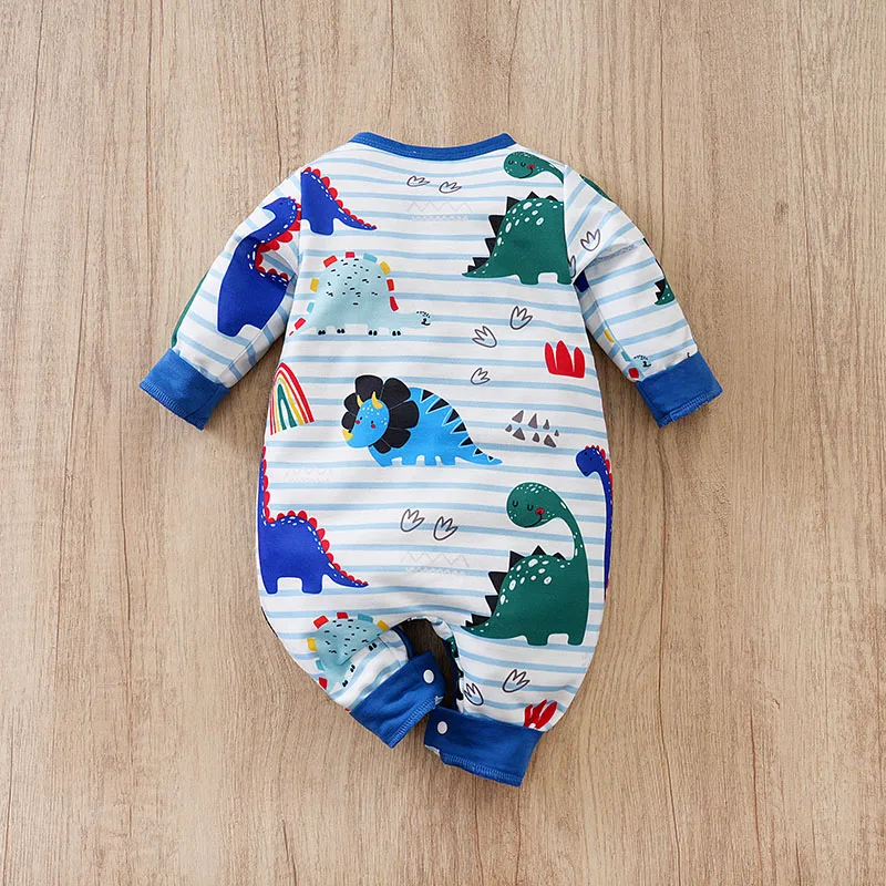 Newborn Spring And Autumn Cartoon Style Winter Long Sleeved Boys And Girls Jumpsuit Dinosaur Striped Jumpsuit Baby Clothes
Newborn Spring And Autumn Cartoon Style Winter Long Sleeved Boys And Girls Jumpsuit Dinosaur Striped Jumpsuit Baby Clothes