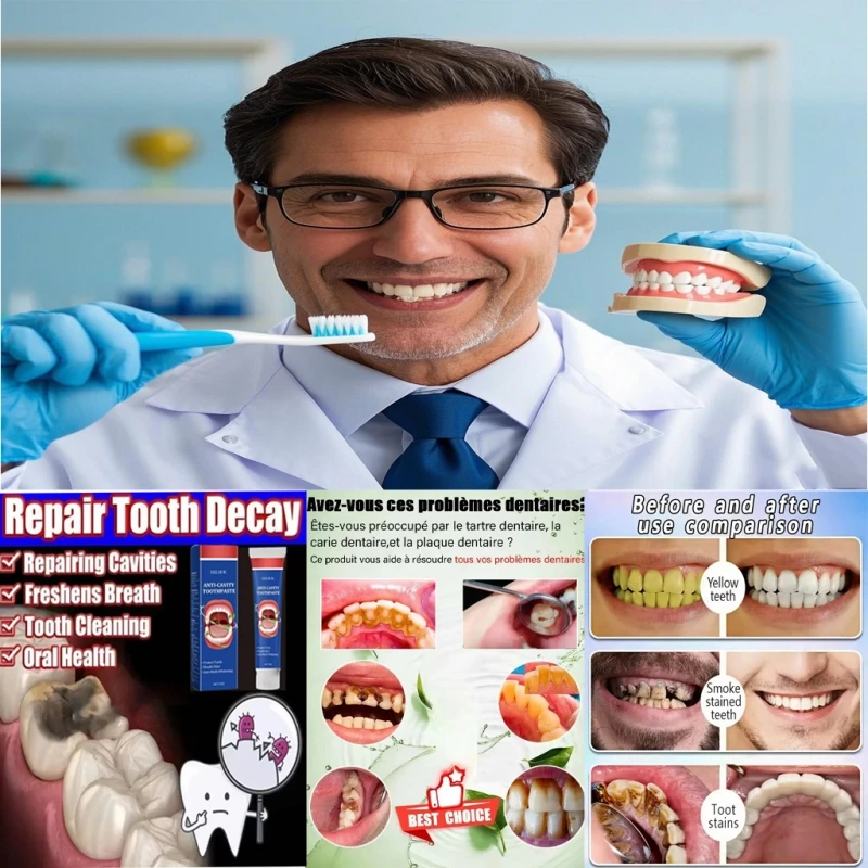 Toothpaste of Teeth Whitening Repair of Cavities Caries Removal of Plaque Stains Decay Repair Teeth Treating Dental Calculus
Toothpaste of Teeth Whitening Repair of Cavities Caries Removal of Plaque Stains Decay Repair Teeth Treating Dental Calculus