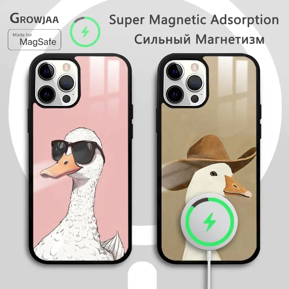 Cute Goose Art Design Phone Case For IPhone 16 15 14 13 12 11 Pro Max Plus Mini Magsafe Mirror Wireless Magnetic Funda
Cute Goose Art Design Phone Case For IPhone 16 15 14 13 12 11 Pro Max Plus Mini Magsafe Mirror Wireless Magnetic Funda