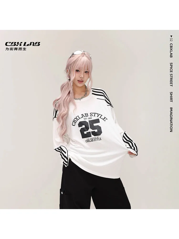 CBXLAB Street Dance Women' s White hip-hop basketball jersey long-sleeve American street lazy top drape feel jazz hoodie
CBXLAB Street Dance Women' s White hip-hop basketball jersey long-sleeve American street lazy top drape feel jazz hoodie
