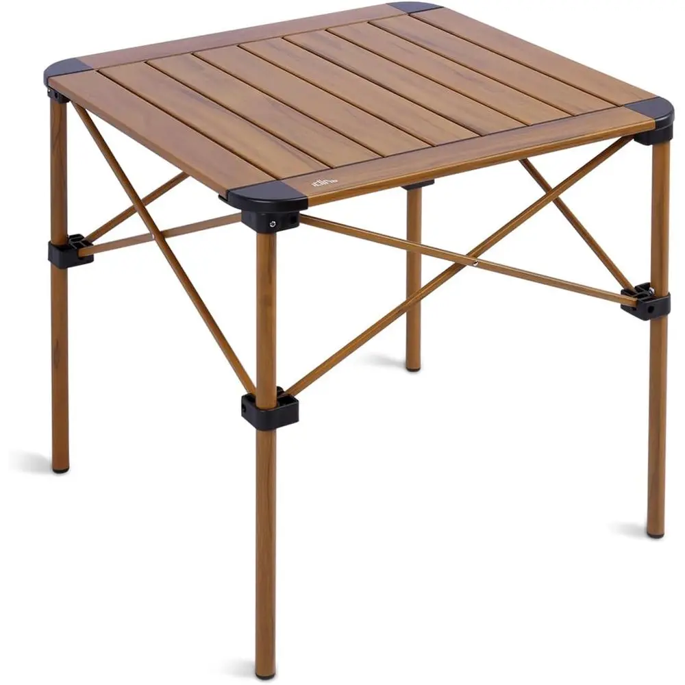 Portable Folding Aluminum Picnic Table with Carry Bag, Ideal for Outdoor BBQs and Camping Adventures in Nature.
Portable Folding Aluminum Picnic Table with Carry Bag, Ideal for Outdoor BBQs and Camping Adventures in Nature.