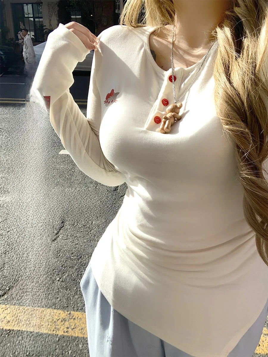 Вязаная футболка с вышивкой, облегающая, с длинным рукавом, женская, больших размеров, с высокой талией, на эластичной резинке, дышащая, удобная, топ
Вязаная футболка с вышивкой, облегающая, с длинным рукавом, женская, больших размеров, с высокой талией, на эластичной резинке, дышащая, удобная, топ