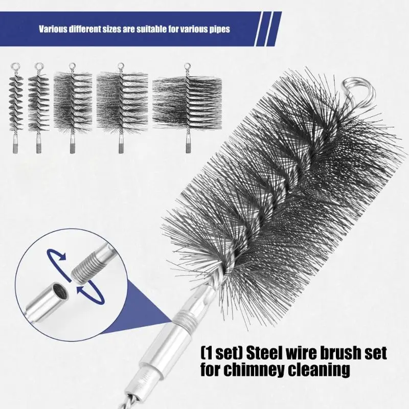 652F Carbon Steel Wire Pipe Brush Set Rust Removal Power Tool For Tube Pipe Cleaning
652F Carbon Steel Wire Pipe Brush Set Rust Removal Power Tool For Tube Pipe Cleaning