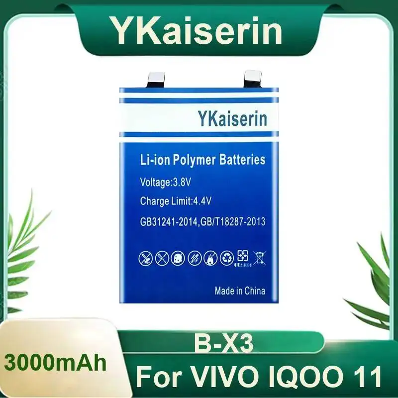 Аккумулятор мобильного телефона большой емкости для Vivo Iqoo 11 B-X3 3000 мАч
Аккумулятор мобильного телефона большой емкости для Vivo Iqoo 11 B-X3 3000 мАч
