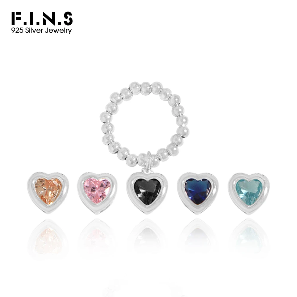 F.I.N.S Корейская мода S925 стерлингового серебра с бусинами, регулируемые кольца, минималистичный циркон, подвески в форме сердца любви, ювелирные изделия ручной работы на палец
F.I.N.S Корейская мода S925 стерлингового серебра с бусинами, регулируемые кольца, минималистичный циркон, подвески в форме сердца любви, ювелирные изделия ручной работы на палец