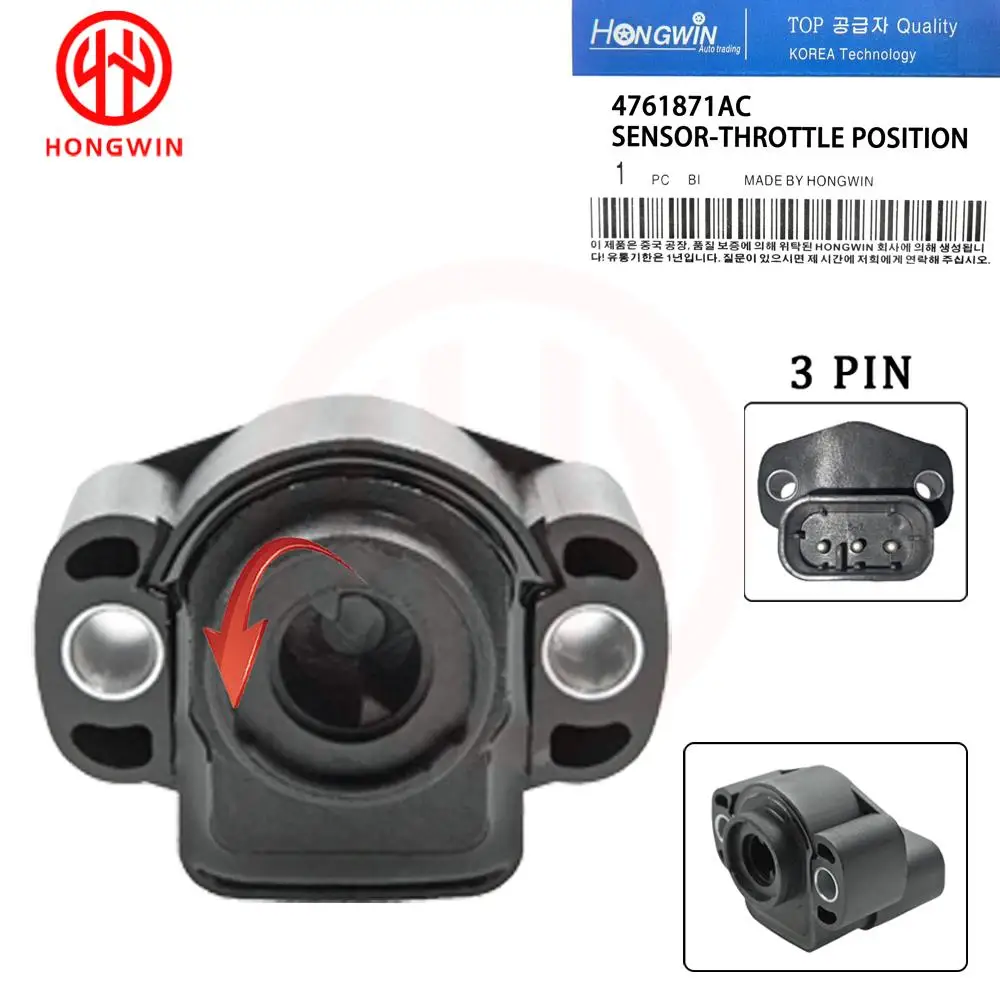 HONGWIN Throttle Position Sensor OEM 5234903 4761871AC 4761871AB 4626051 For Dodge Caravan D150 Dakota Ram 1500 2500 3500 Shadow
HONGWIN Throttle Position Sensor OEM 5234903 4761871AC 4761871AB 4626051 For Dodge Caravan D150 Dakota Ram 1500 2500 3500 Shadow
