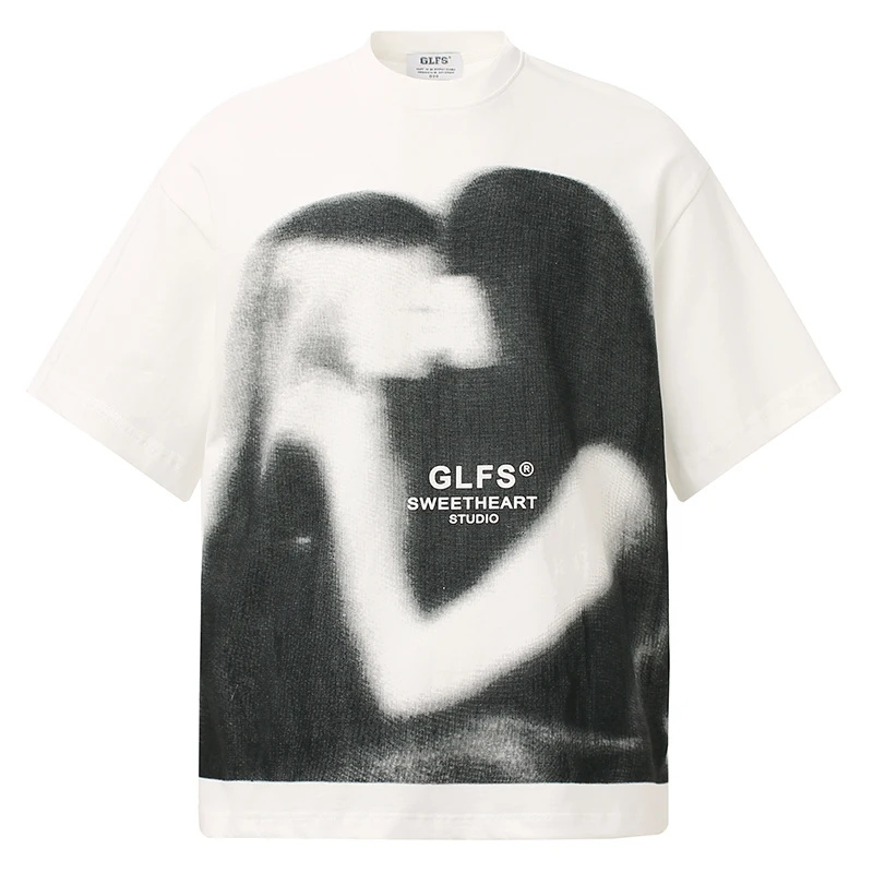 Vintage Aesthetic T-Shirt Men Women Oversized Tee Hip Hop Streetwear Graphic Print Couple Kissing Love Heart Fashion Casual Tops
Vintage Aesthetic T-Shirt Men Women Oversized Tee Hip Hop Streetwear Graphic Print Couple Kissing Love Heart Fashion Casual Tops